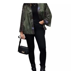 NWT silk blend 8 ALLSAINTS Casi Heidi Kimono